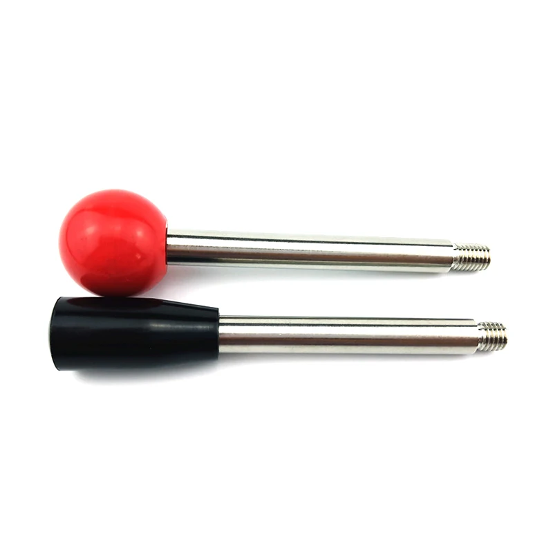 1pc Machine Tool Handle Bar 304 Stainless Steel Screw M6M8M10M12 Bench Drill Joystick Putter Double Head Screw Ball Head Rod