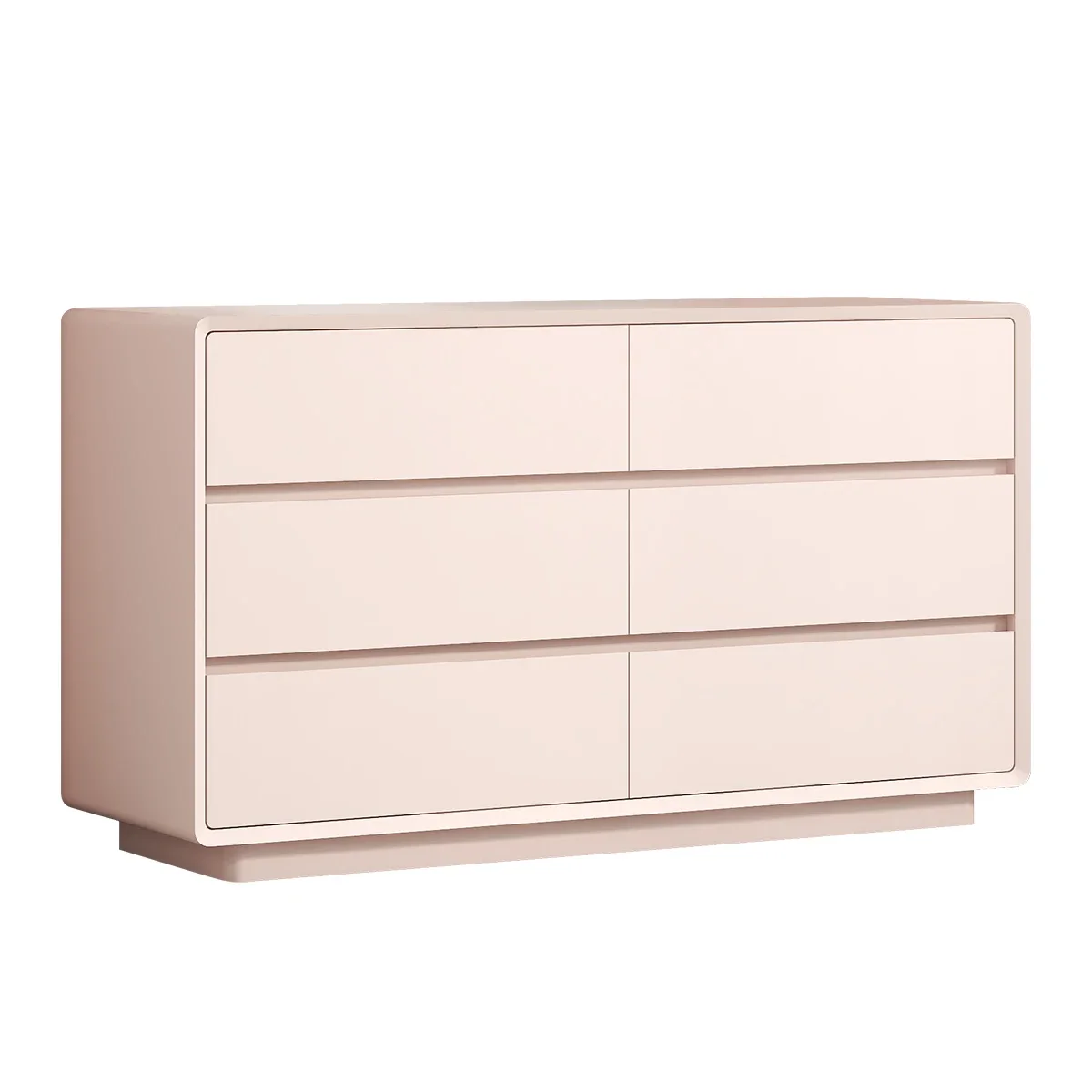 

YY Minimalist Chest of Six Drawers Living Room Curio Cabinet Master Bedroom Bed Front Cabinet without Handle