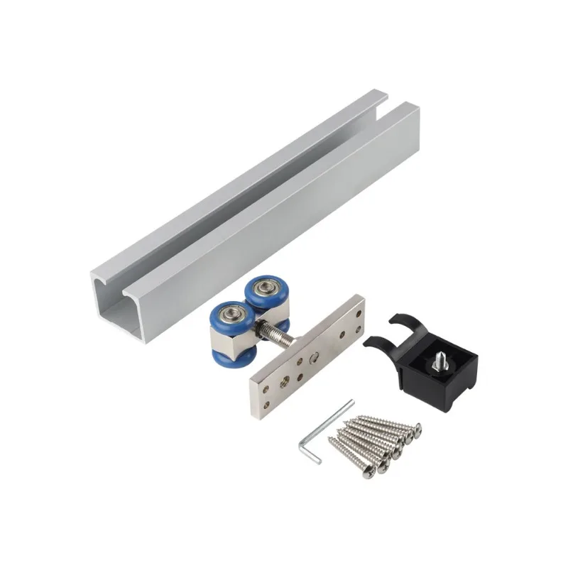 Heavy-duty manual push-pull moving cabinet hanging rail, hidden locker rail, hanging pulley top-mounted translation hardware