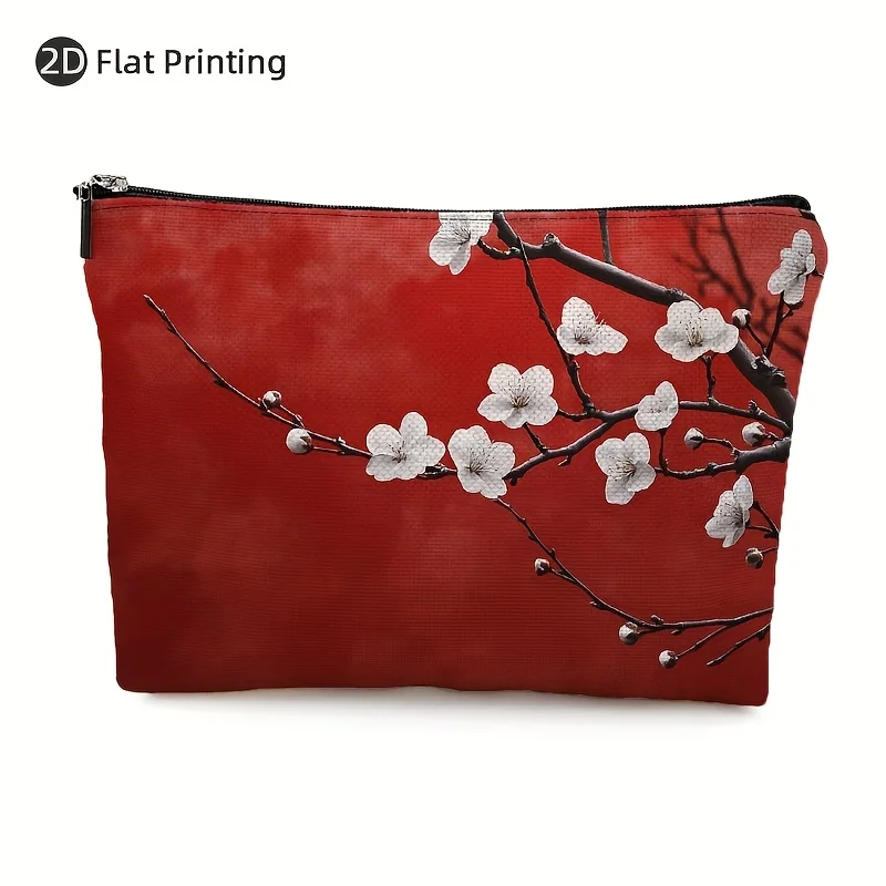 

A Flower Cosmetic Bag- Multifunctional Zipper Pouch, Jewelry Storage Bag, Perfect Travel Zipper Small Storage Bag.