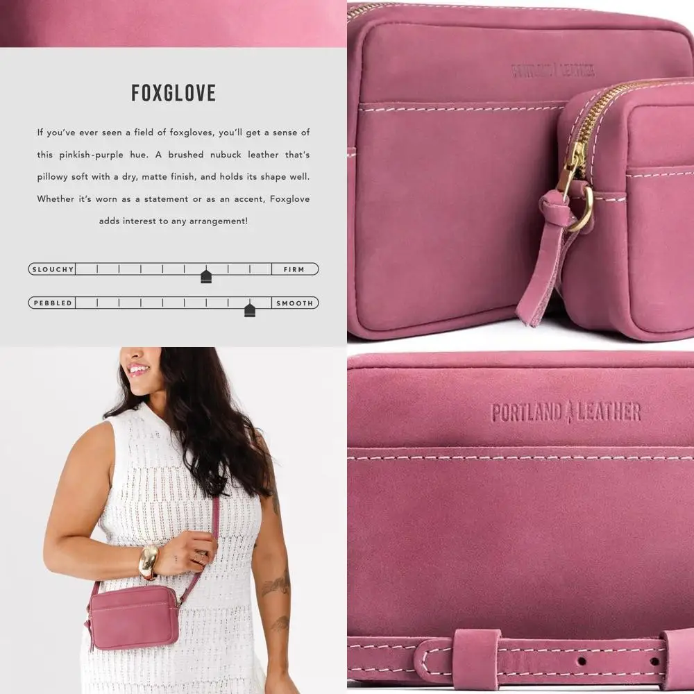 

Handmade Leather Camera Bag Purse for Women - Full-Grain Hides, Small Size, Premium Quality