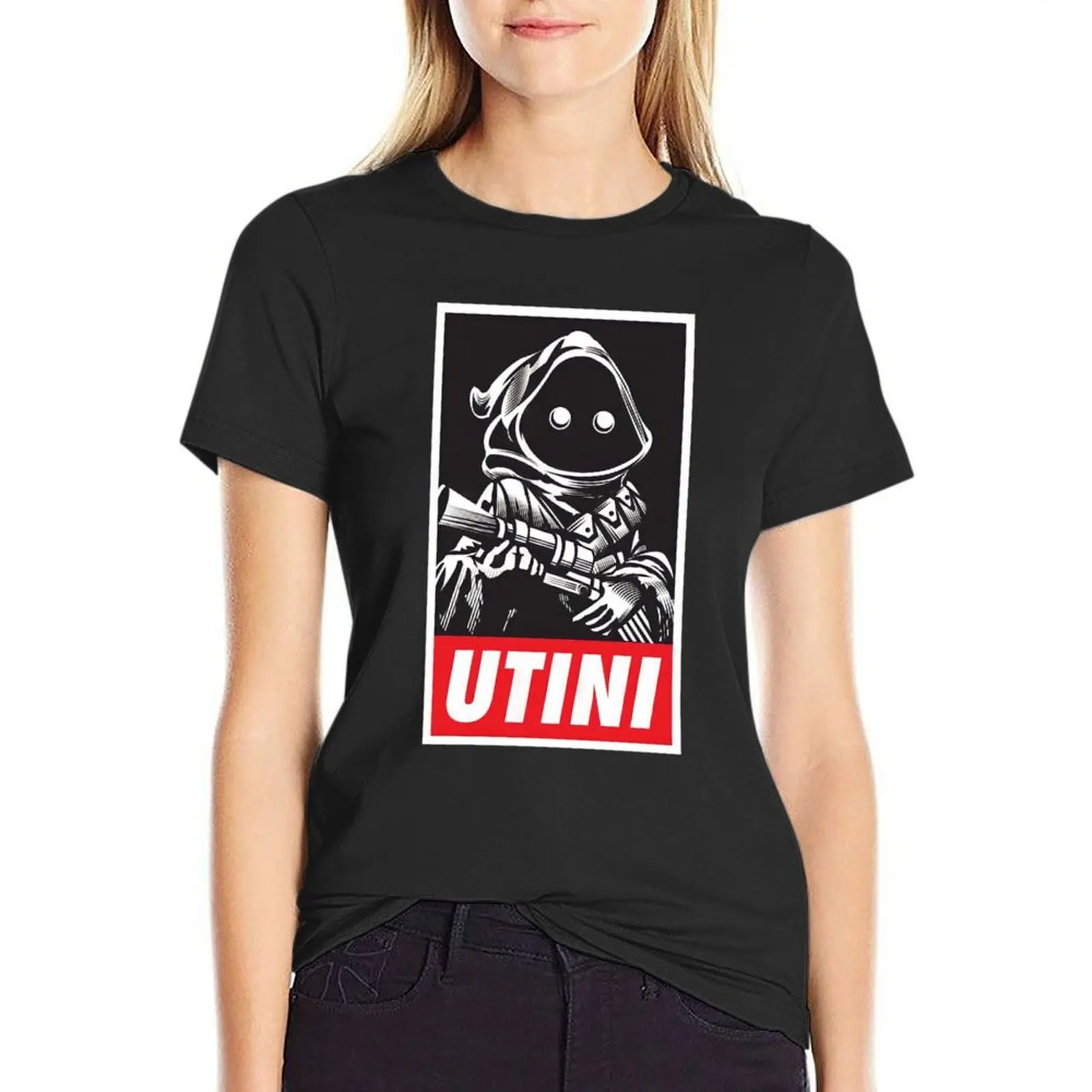 Lustige Utini T-Shirt T-Shirts ästhetische Kleidung Tier druck Shirt für Mädchen Frauen T-Shirt