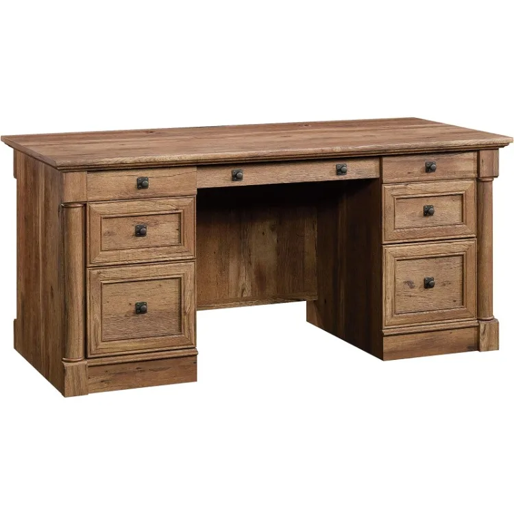 Sauder Palladia-Secretária Executiva Vintage Oak Finish