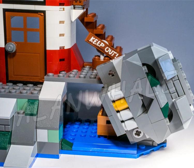 437 Stück Haunted Lighthouse Island Schnellboot Monster Hidden Treasure 10431 Bausteine-Sets, kompatibel mit Modell