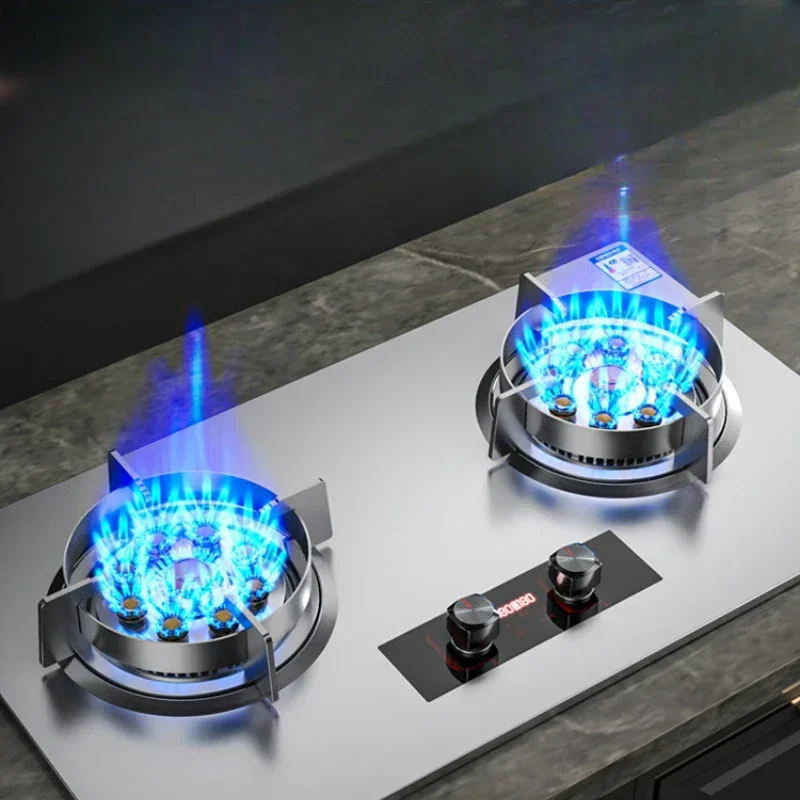 Sakura Gas Stove: Double Burner Natural Gas/ Liquefied Gas Stove with Energy-saving Powerful Flame for Household