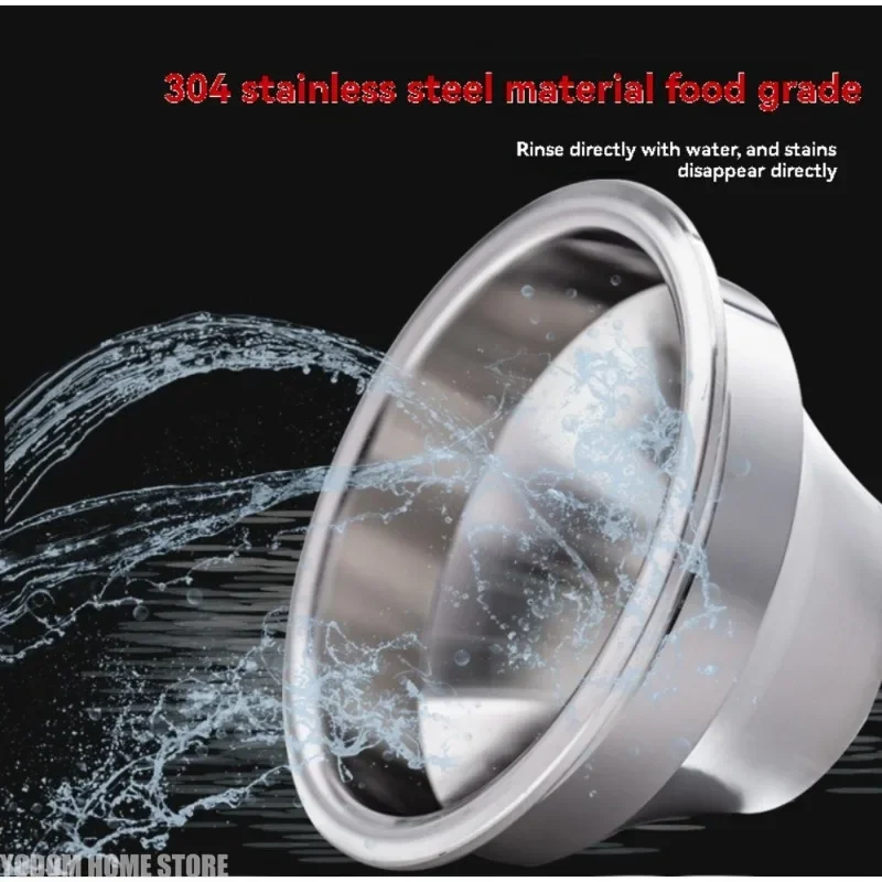 Stainless Steel Reducer Coffee Powder Bowl Powder Cup Italian-style Stainless Steel Blind 58mm Universal 58-34mm Coffee Utensils