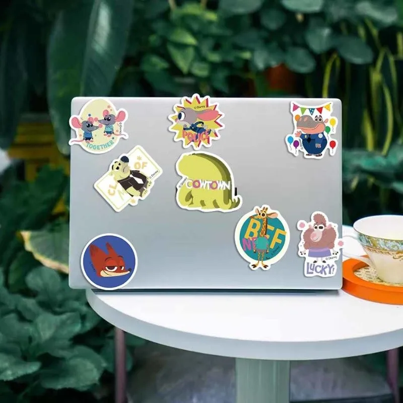 Disney Zootopia Sticker Account Notebook Campus Card Sticker Water Cup Bagage Scooter Waterdichte Stickers Decoratieve Leveranties