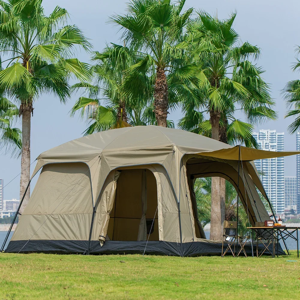 

2Room Large Space Cabin Tent for Outdoors Camping Tent Travel Parties Picnic, Camping Family Tents