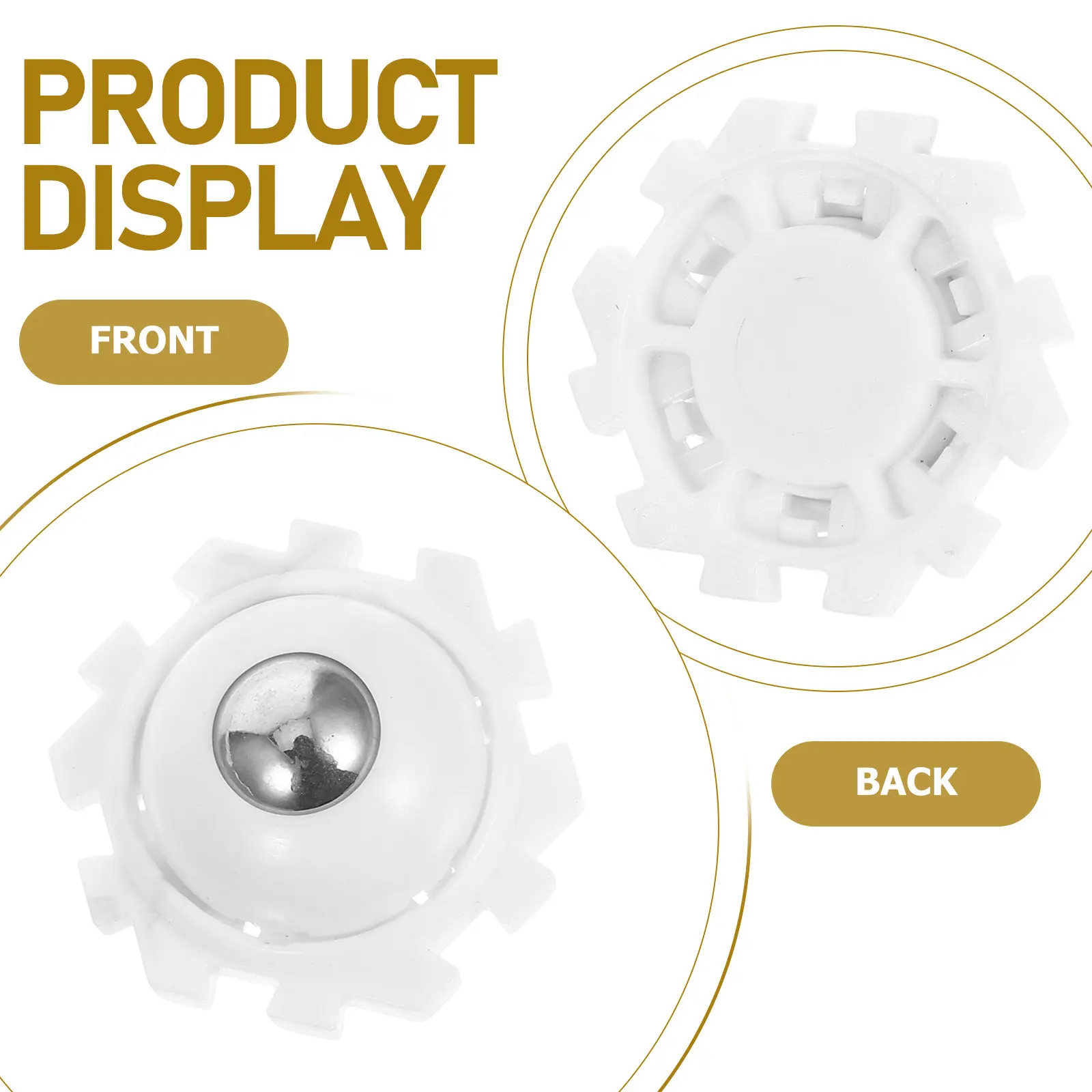 32Pcs Self Adhesive Mini Caster Wheels Universal Swivel Casters 360 Degree Rotation Heavy Duty Low Noise for Furniture