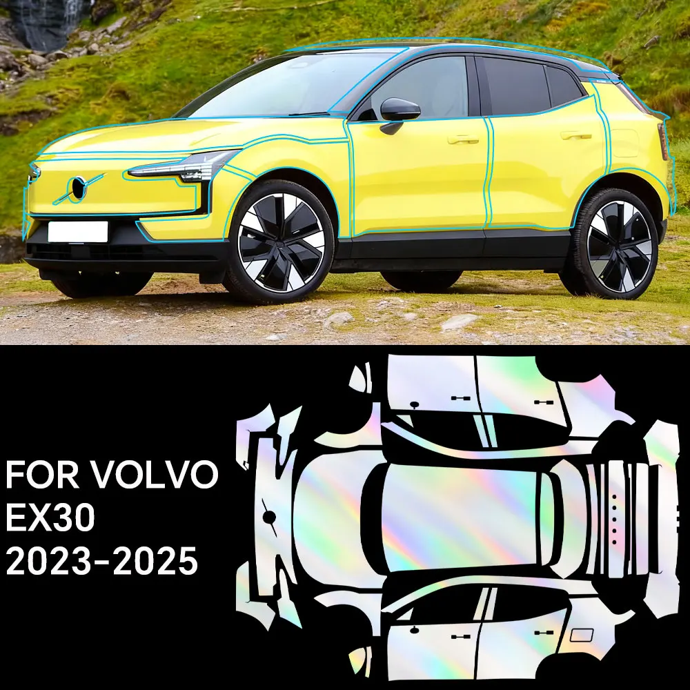 

Custom Front Bumper For Volvo EX30 2023-2025 TPU 8.5mil Car Paint Protection Film Pre-cut Scratch Resistant Car Accessories
