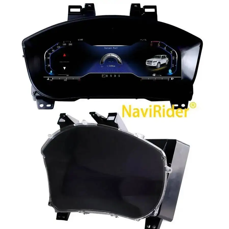 Für Ford Explorer 2017 2018, GPS-Tachometer, Kombiinstrument, virtuelles Cockpit, LCD-Dashboard-Panel, Carplay-Drehzahlmesser, Kilometerzähler