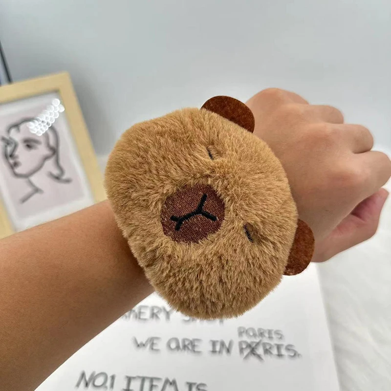 Cartoon Tier Plüsch Niedliche Capybara Plüsch Kinder Plüsch Cartoon Papa Ring Armband Puppen