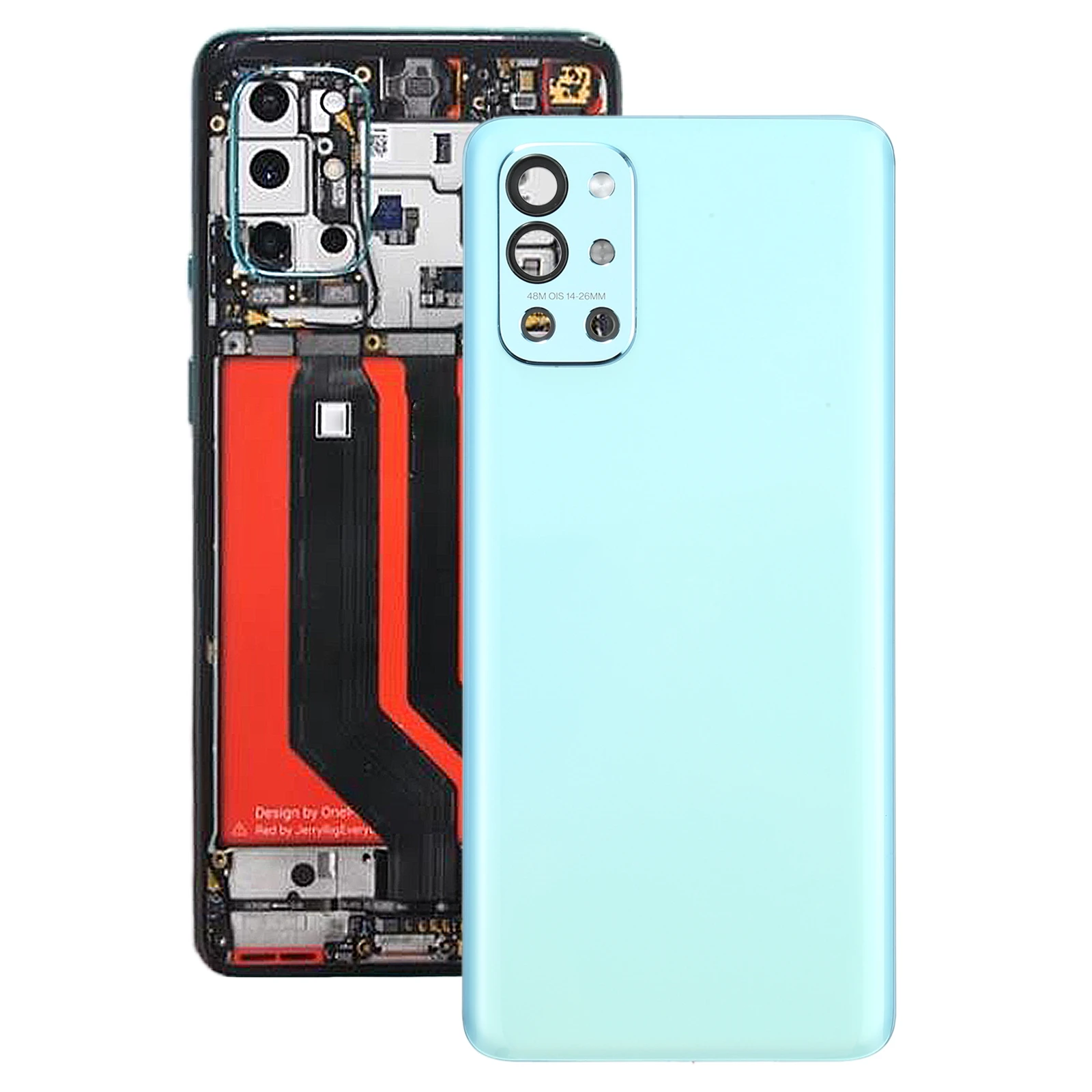 For OnePlus 9R Battery Back Cover with Camera Lens for OnePlus 9R Phone Repair Spare Part