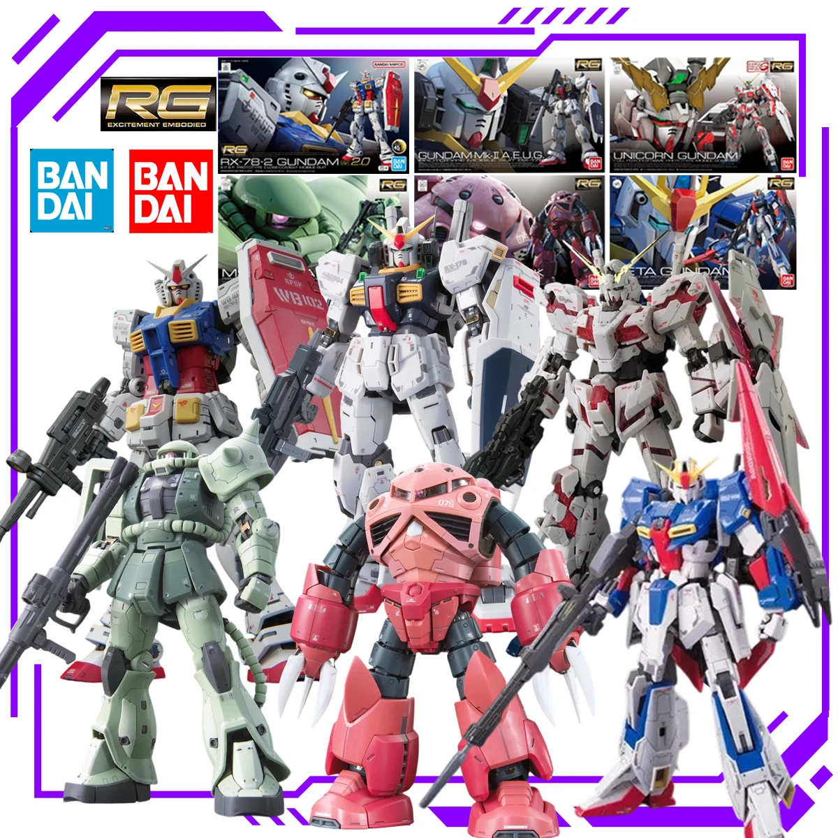 Bandai Model Gundam Rg - متوفر في المخزون: نموذج تجميعي من