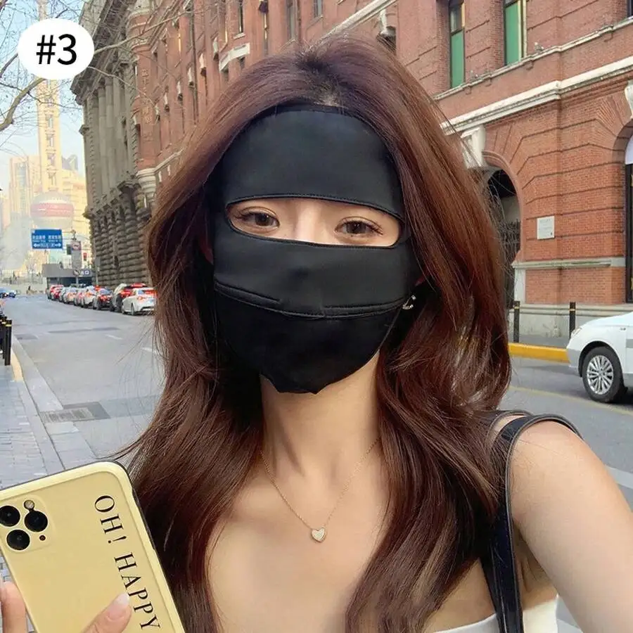 

Full Face Sunscreen Mask Anti UV Face Cover Adjustable Outdoor Sport Protection For Women And Men
