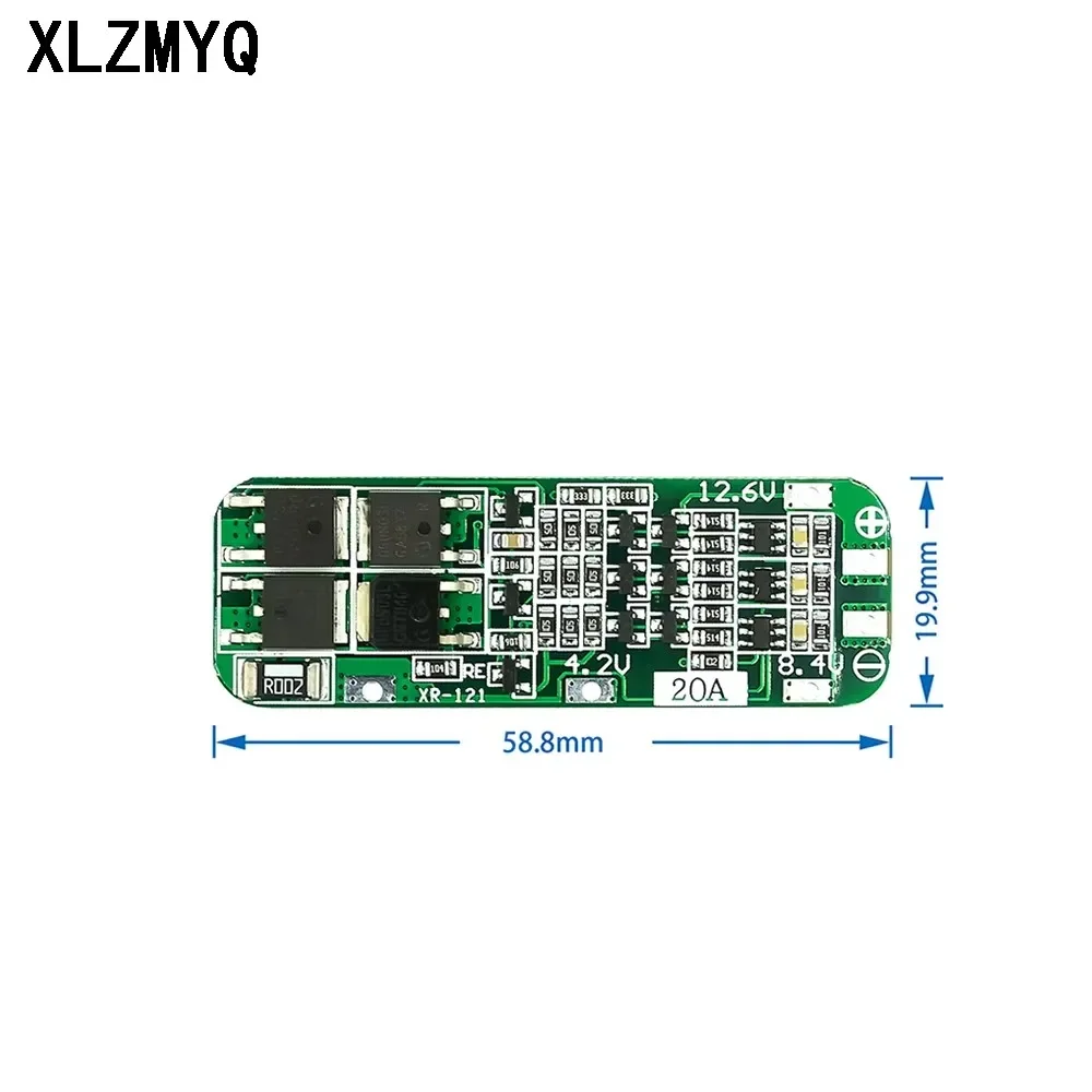 10pcs 3S 20A Li-ion Lithium Battery 18650 Charger PCB BMS Protection Board For Drill Motor 12.6V-13V Lipo Cell Module DIY Kits