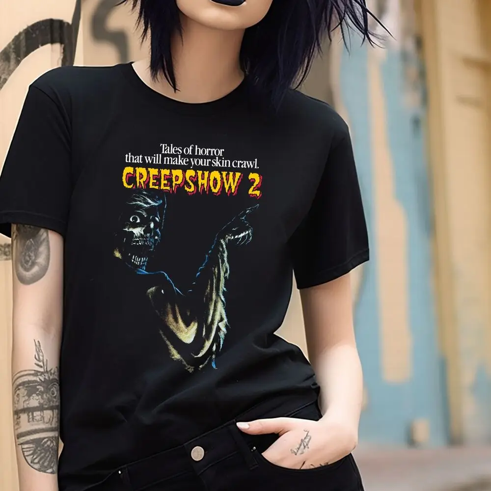 Camiseta de la serie creephow 2, camisa de terror, color negro, S-3XL