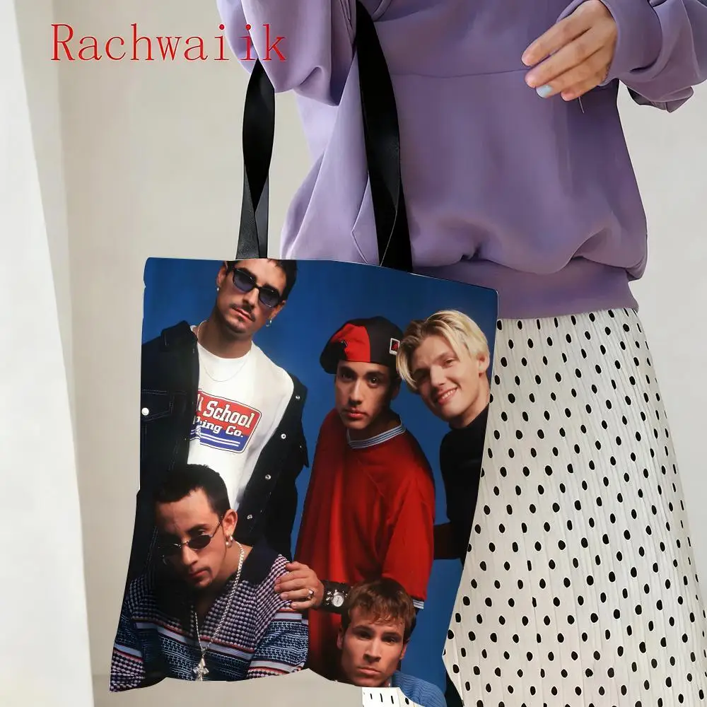 حقائب تخزين كلاسيكية للأولاد من مجموعة B-Backstreet، حقيبة كتف قماشية خفيفة الوزن للمتسوقين عصرية صديقة للبيئة متعددة الاستخدام مع سعة كبيرة #3