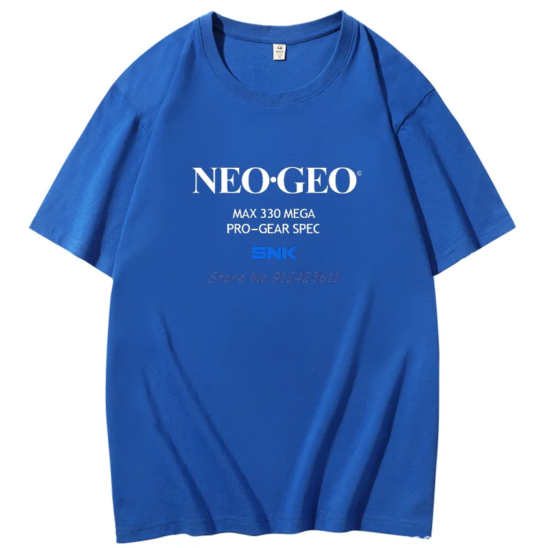 Funny t shirt for men Fatal Fury Neo Geo Startup Screen Tshirt  Cotton T Shirt Short Sleeve Tee Summer Men's clothing