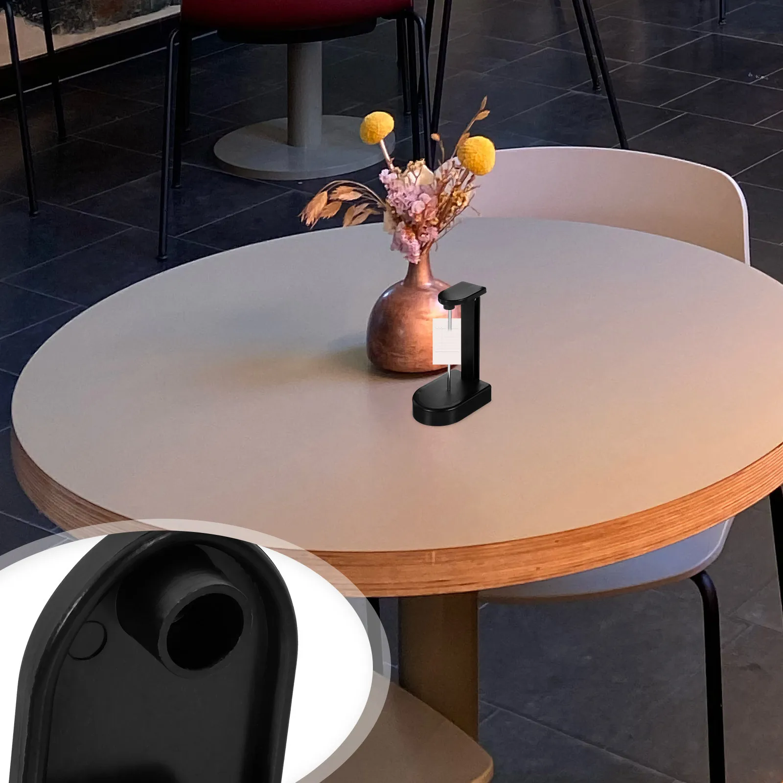 

Desktop Receipt Spike Holder Heavy Duty Metal Base for Organizing Bills Checks Memos Tickets in Office Restaurant Or Cafe