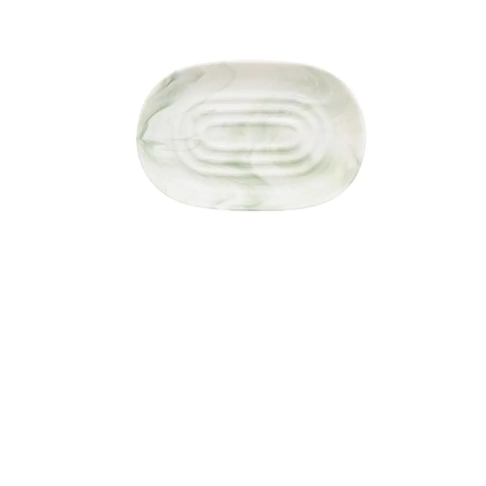

Ceramic Marbling Soap Saver Nordic Style Easy To Rinse Drain Soap Box Moisture-proof Quick Drain Soap Dish Holder Decoration