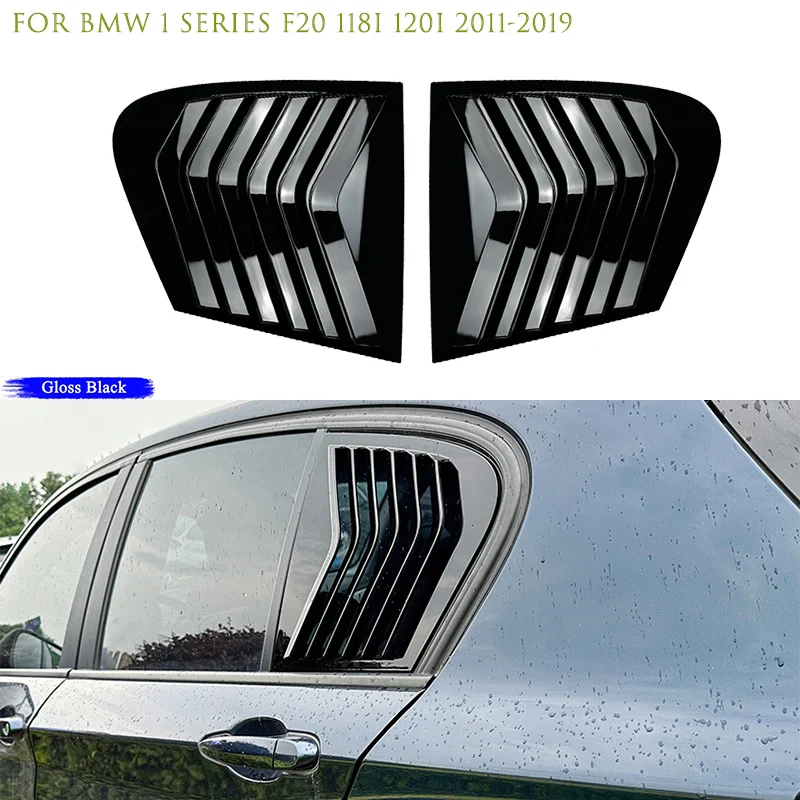 

For BMW 1 Series F20 LCI 118i 120i 125i 2011 ~ 2019 Car Accessories Rear Window Shutter Cover Trim Side Vent Louver Stickers