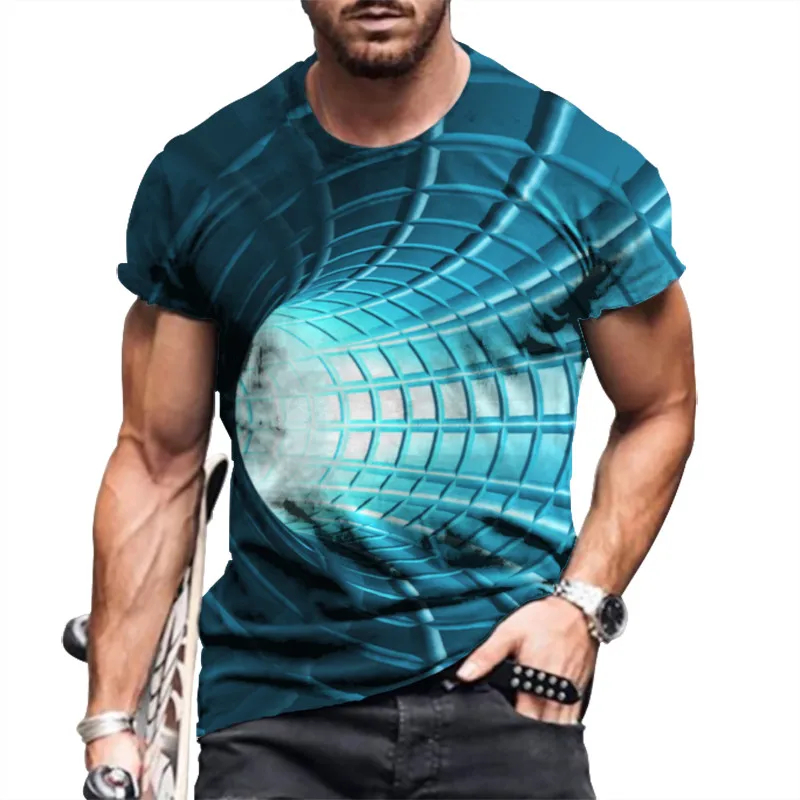 الرجال تي شيرت الجدة مضحك ثلاثية الأبعاد الجرافيك طباعة اللياقة البدنية الأزرق الداكن موضة تي شيرت تي شيرت الرجال الصيف ثلاثية الأبعاد مطبوعة كبيرة BreathableT-shirt
