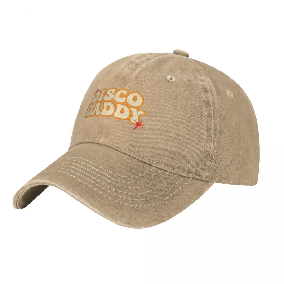 Disco Daddy Seventies Text Print Baseball Cap Tea Hat Sun Cap Winter Hat Beach Hat Man Women's