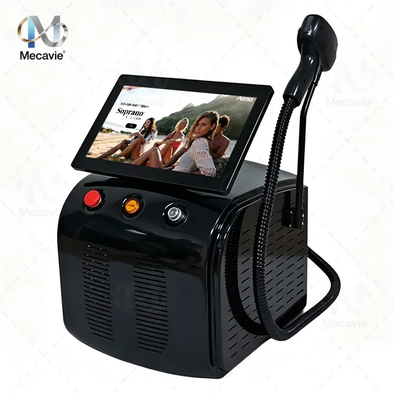 Professional 4 Waves Portable 5000w Soprano Diode Ice Titanium Laser Body Hair Removal Machine 808nm 755 940 1064NM Device