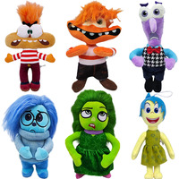 New Inside Out 2 Plush Anxiety Doll Cute Joy Fear Anger Disgust Sadness Riley Plushish Toys Collection Model Toy Birthday Gift