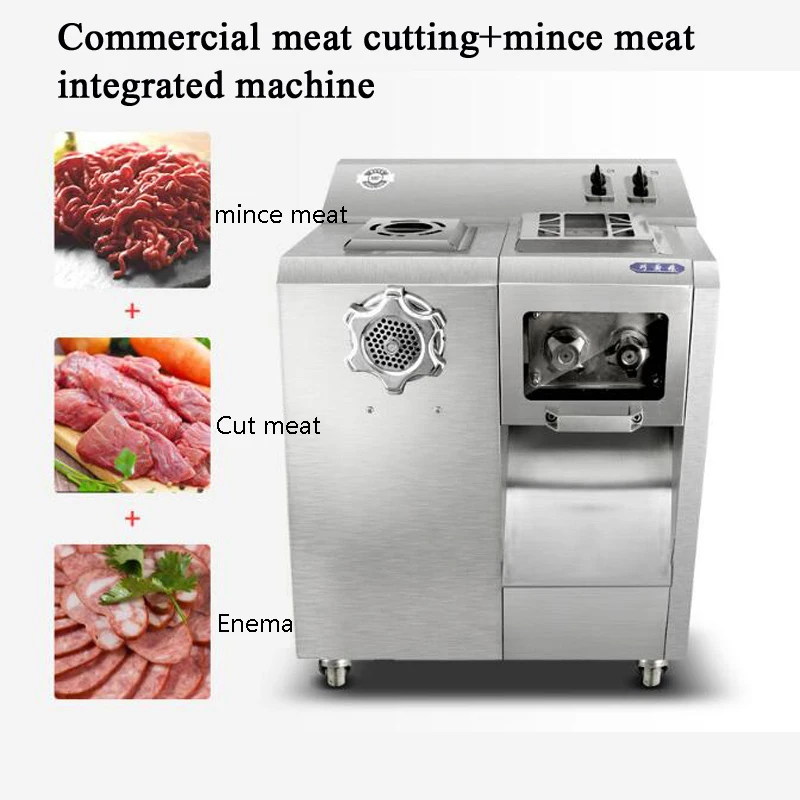 

Commercial Stainless Steel Meat Slicer Cube Meat Mincing Machine Flaky Meat Cutting Machine Electric Meat Slicer Cutter 220V