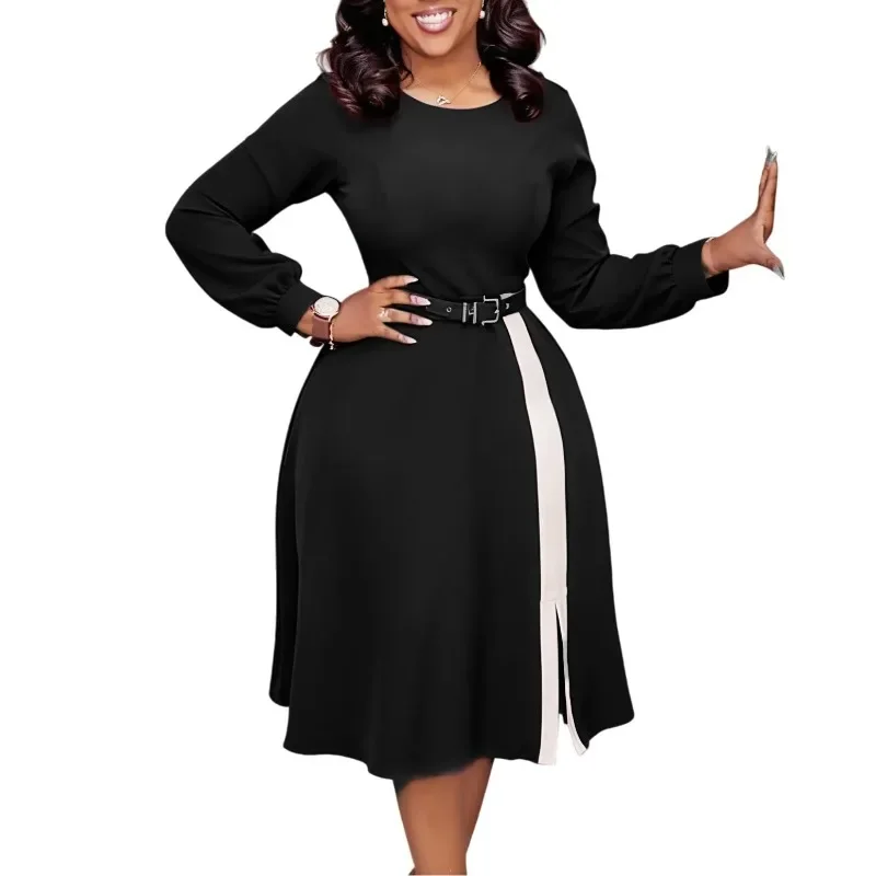 

Элегантное весеннее африканское облегающее платье Дашики Анкара с длинными рукавами и круглым вырезом для женщин, 2026 вечерний наряд, облегающее платье