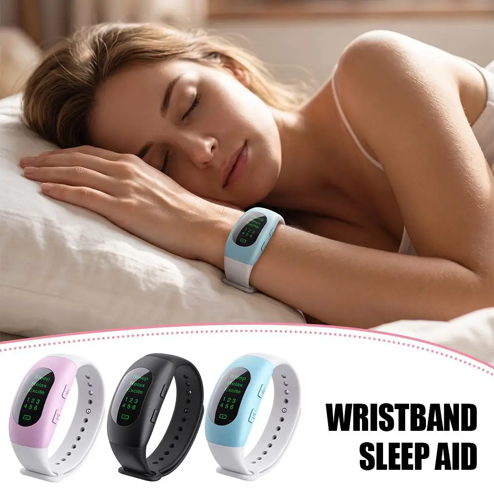CES Pulse Microcurrent Sleep Aid Watch Bracelet Earclip Massager Alleviate Insomnia Anxiety Portable Hypnosis Calming Electronic