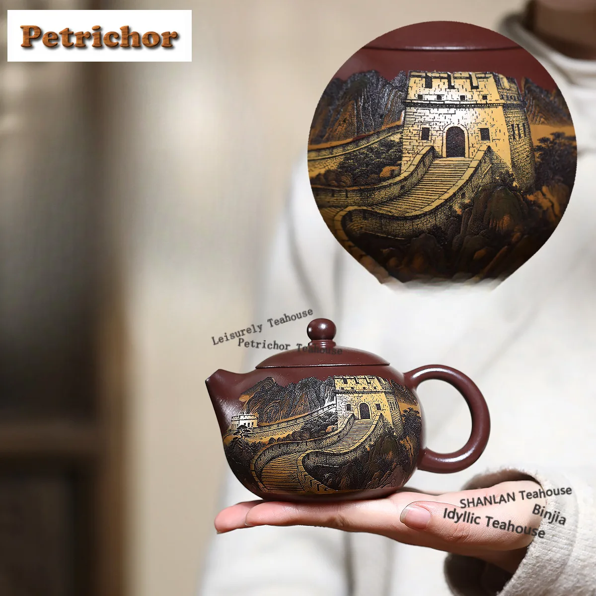 

320ml Retro Yixing Purple Clay Teapots Handmade Xishi Pot Raw Ore Purple Mud Kettle With Infuser Chinese Zisha Tea Set Ornaments