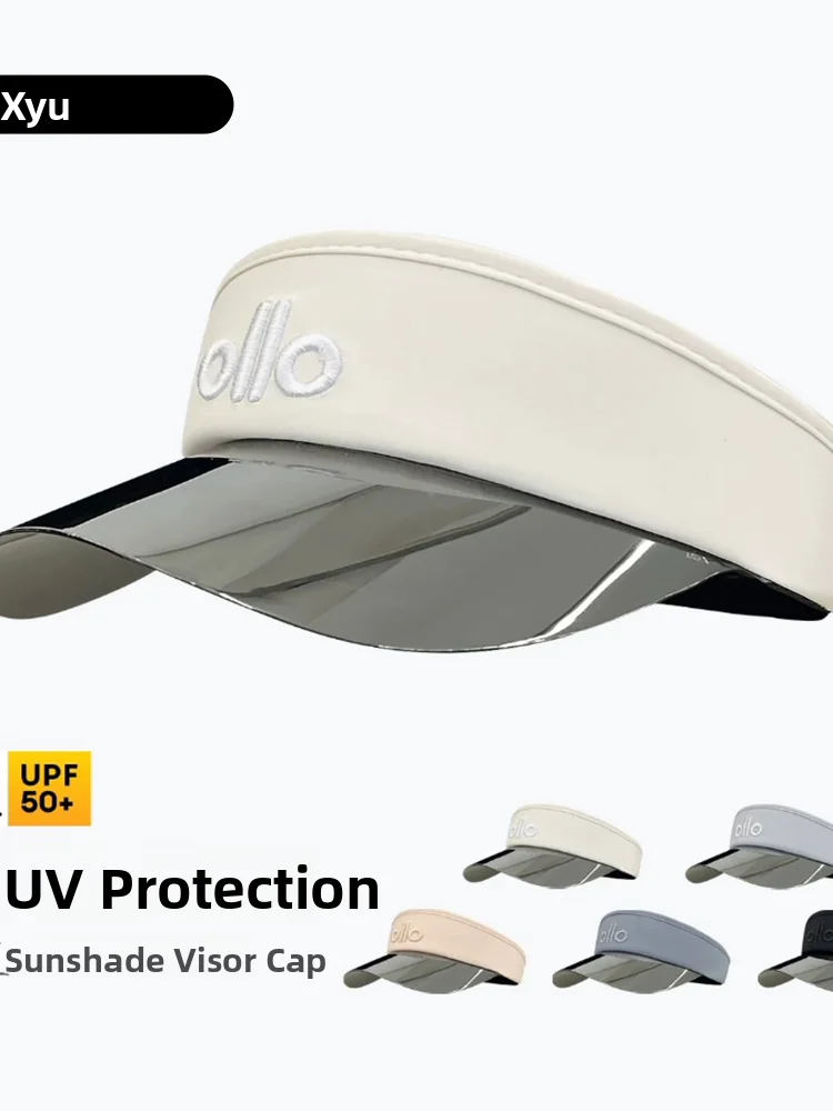 Women's Summer Outdoor Sports Running Sunscreen Hat High Aesthetic Flat Cap Breathable Wide Brim Hat Foldable Ultra Thin