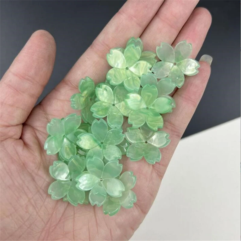 10Pcs/Lot New Retro Acetic Acid 24MM Flower Torus Charm Connectors Diy Earrings Jewelry Making Resin Acessories Material