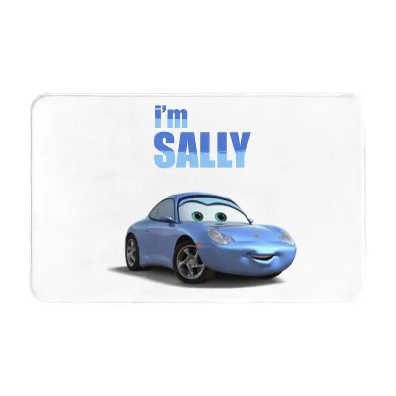 Custom Sally Carrera Cars Doormat Non-Slip Entrance Kitchen Bathroom Floor Door Mat Garage Rug Carpet Footpad