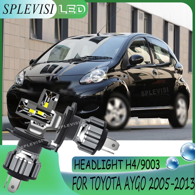 Shock Absorbing Easy Fit Bright Instant Illumination Power Saving LED Headlight For TOYOTA AYGO 2005 2006 2007 2008 2009 -2013