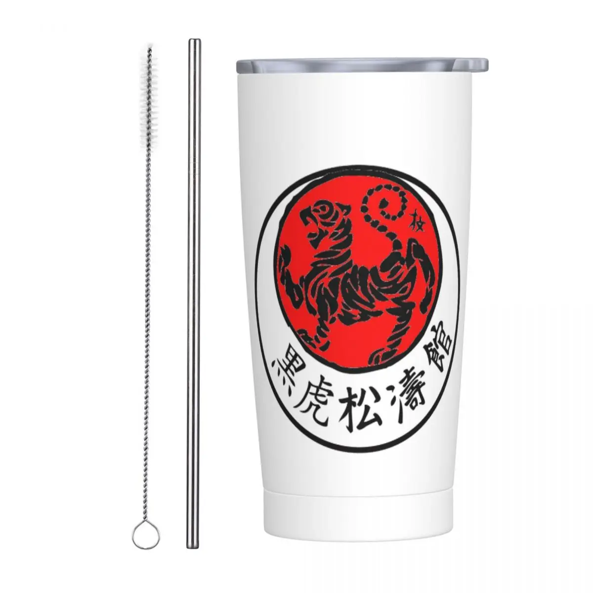 Shotokan Karate Stainless Steel Tumbler Vacuum Insulated Mug Thermal Cold Cup Straws With Lid 20oz