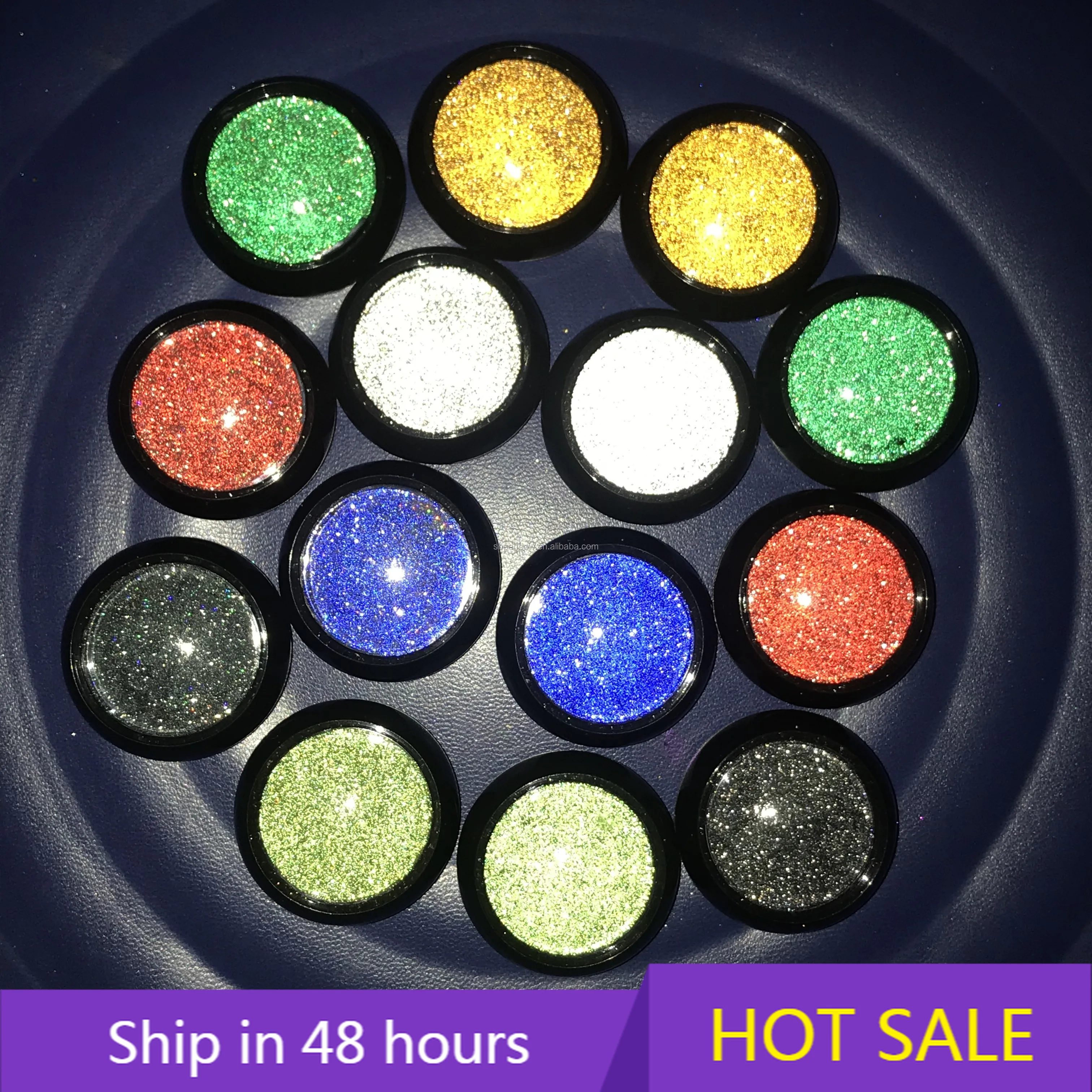 

YTYIN Sheenbow rainbow Flash Pigment Nail Gel Powder Reflective Nail Pigment