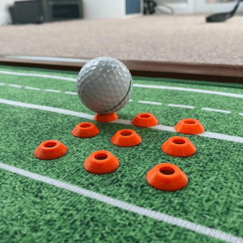 Mini Golf Ball Tees Portable Indoor Putting Practice Golf Tee Holder Small Training Tool for Home Golf Mat