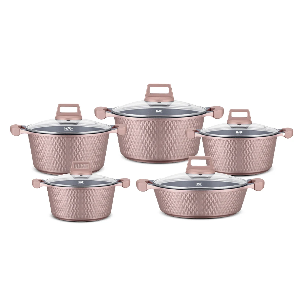 Custom Cookware Set Non Stick Kitchen Pot Set For Home Cooking Multiple Sizes Compatible Induction Gas Ceramic Electric Stove Us
