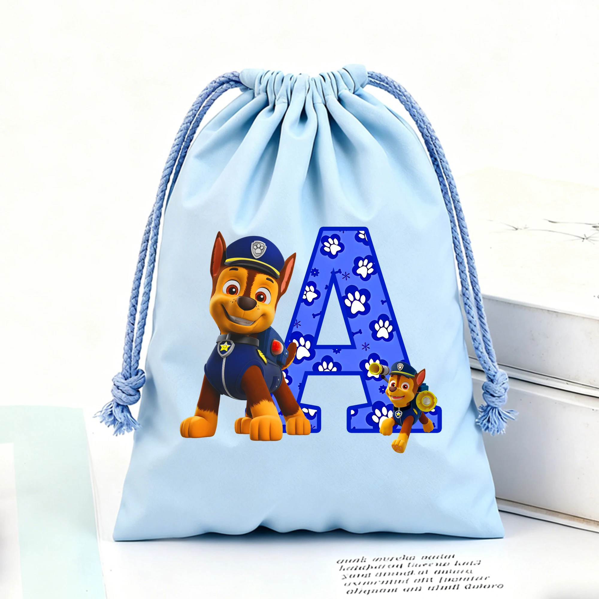 باو باترول الرباط أكياس أنيمي تشيس الفانيلا حزمة جيوب طباعة رسالة السفر الحلوى شنطة هدايا الاطفال المحمولة تخزين الحقائب