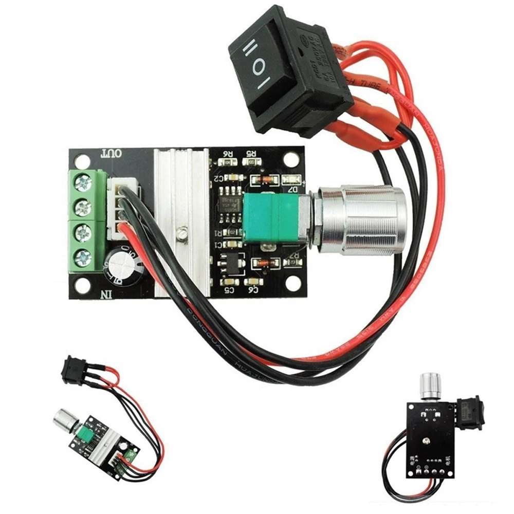 1203BB 6V 12V 24V 3A 80W  Motor Speed Controller PWM Adjustable Reversible Motor Driver  80W Motor Speed Controller