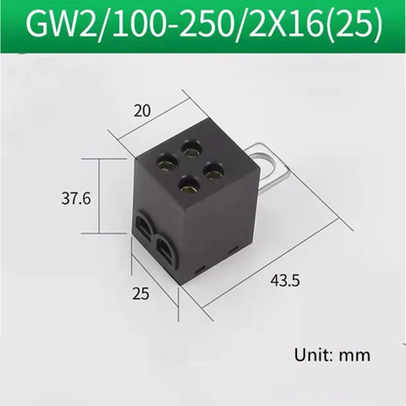 

New Switch Terminal GW2/100-250/2*16 1-in 2-out 4-out 6-out 250A Terminal Block