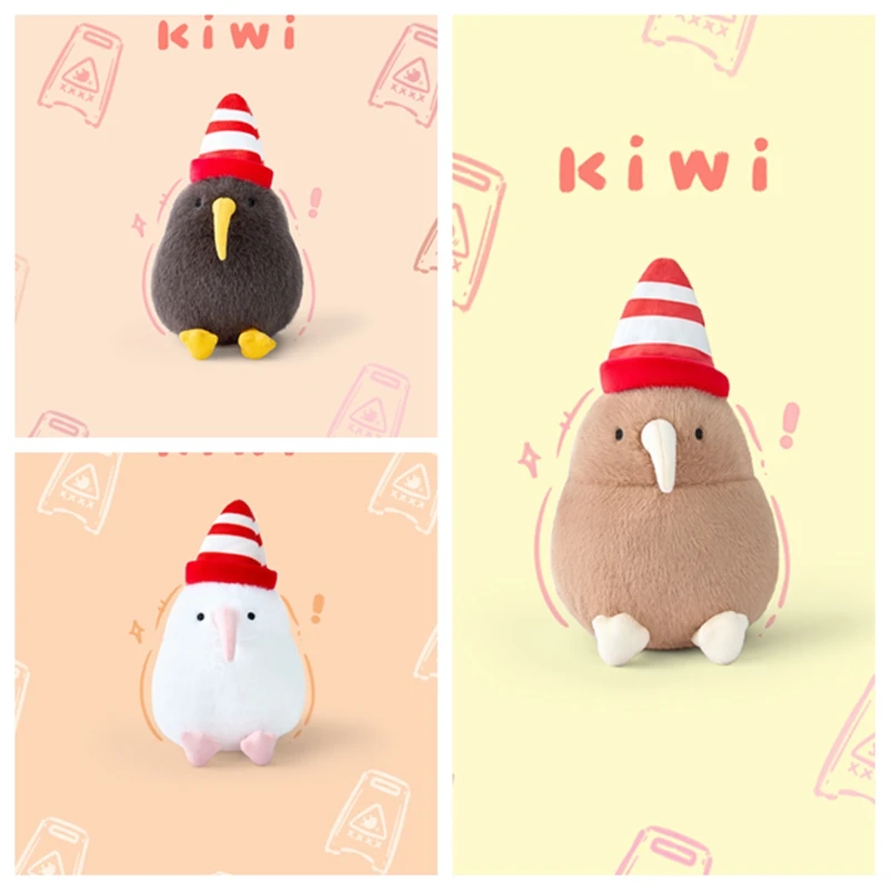

12cm Kawaii Animal Orange Kiwi Plush Kids Toys Roadblock Kiwi Bird Kids Gift Funny Birthday Gift Room Office Decor