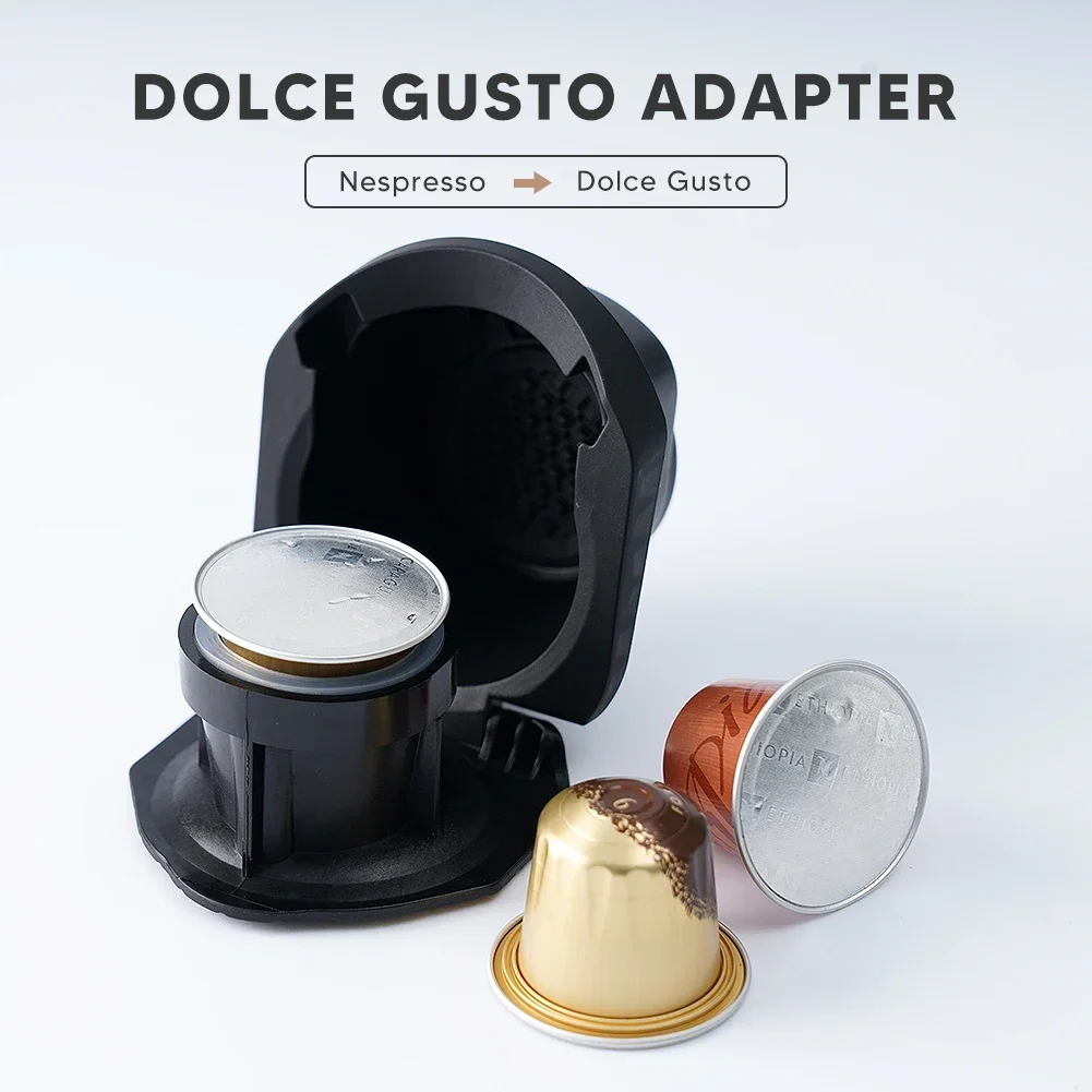أجزاء ماكينة تحضير القهوة بالكبسولات، محول قابل لإعادة الاستخدام لصانع Dolce Gusto Piccolo Xs وNekcafe Genio S Plus Nespresso، حامل القهوة