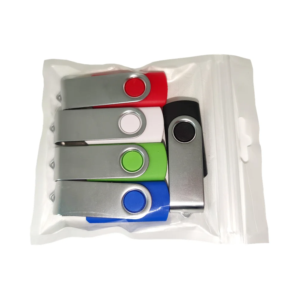 5Pcs/lot Free Custom Laser Engraving LOGO Mixed Color Metal Clip USB2.0 Flash Drive 2GB 4GB 8GB 16GB 32GB 64GB 128GB