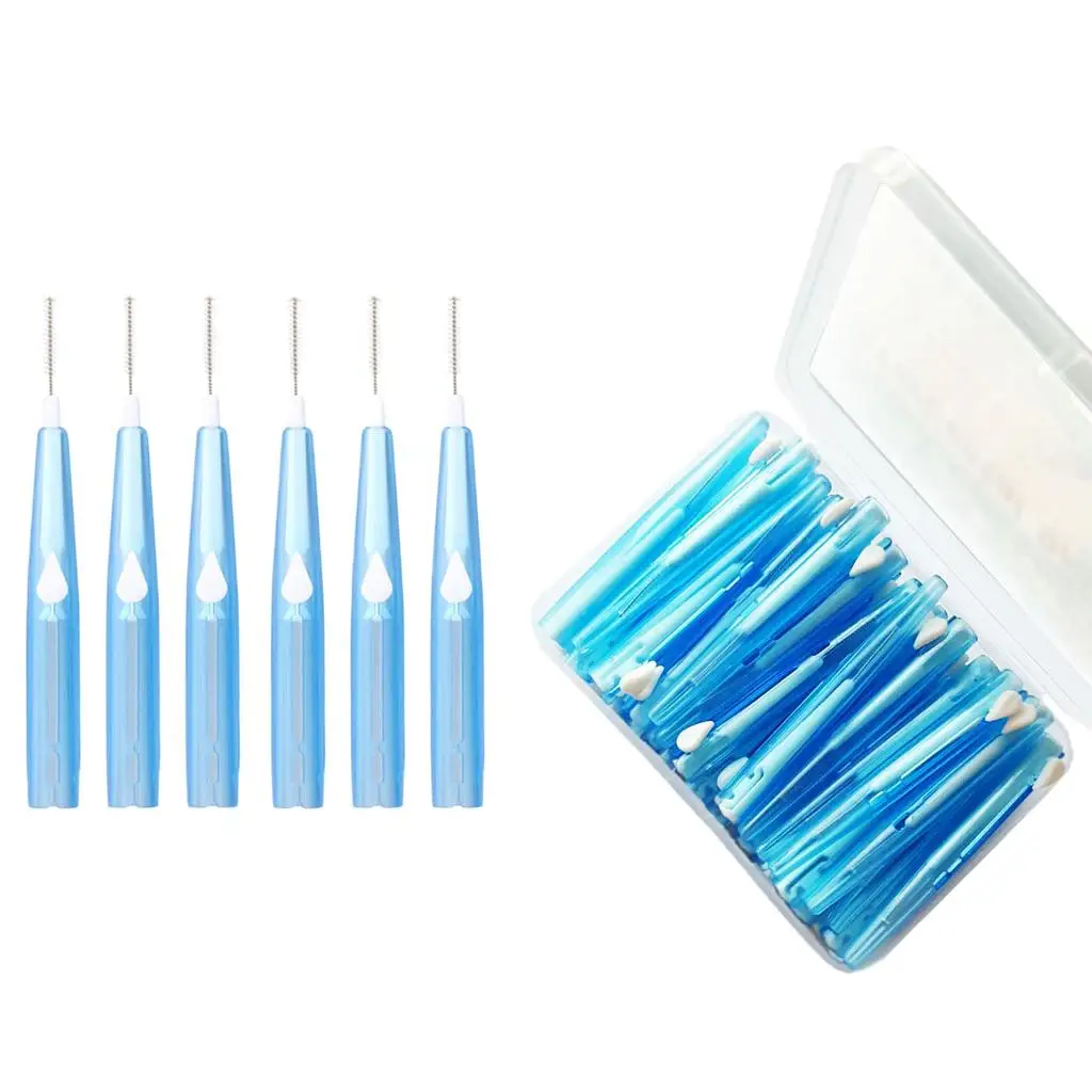 60pcs Interdental Toothbrush Toothpick Toothpick Cleaner Toothpaste