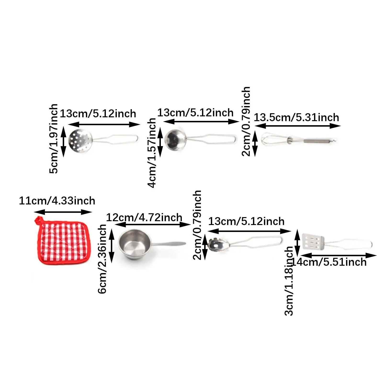 Ensemble de casseroles et poêles pour faire semblant de cuisiner, ustensiles de cuisine, 13 pièces